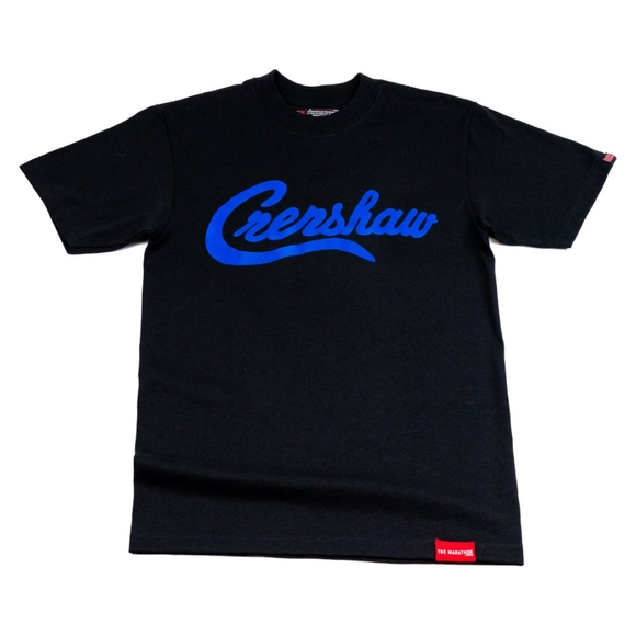 NWT The Marathon Clothing Limited Edition Crenshaw T-Shirt Black Royal Size S - Picture 1 of 12